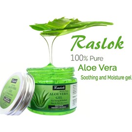 Raslok Gel De Aloe Vera Gel De Aloe Orgánico Natural Puro Para Hidratar La Piel Y El Cabello De La Cara (Pepino, 7.76 Oz)