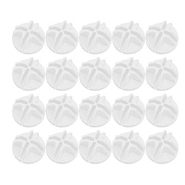 20PCS Wire Storage Cube Plastic Connectors, Durable ABS Mesh Snap Grid for Modular Closets and Cubes, Black/White