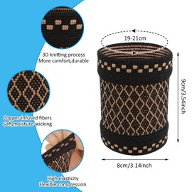 YUXIANLB Copper Wrist Compression Sleeves, 1 Pairs Wrist Brace Wrist Support for Weightlifting Fitness Yoga Workout, Arthritis, Sprains, Tendonitis, Adjustasble Wrist Sleeves for Women and Men (M)