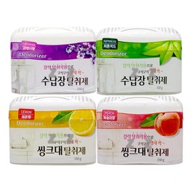 Happy Room Korea Gel-type deodorizer-H/odor removal/storage deodorizer/sink deodorizer/house/indoor/miscellaneous odor removal sink-peach scent 5ea