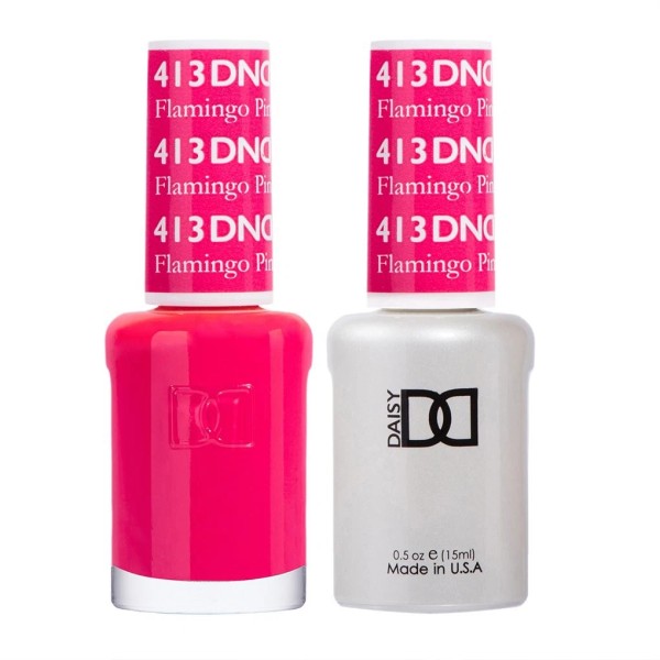 DND Matching Polish Set Gel & Lacquer 413 Flamingo Pink