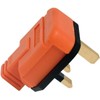 Heavy-Duty 13 Amp UK 3-Pin Mains Plug ( Orange) |