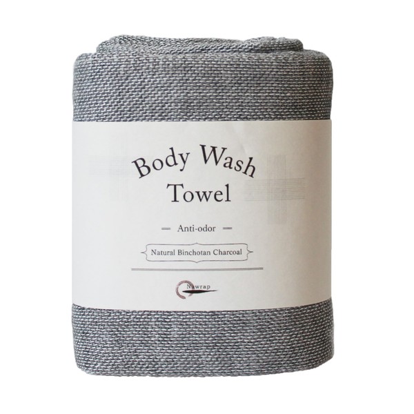 Nawrap Binchotan Charcoal Body Wash Scub Towel