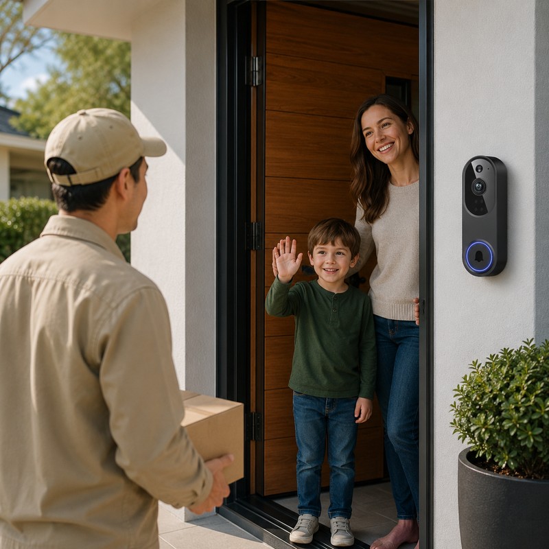 Wireless Video Doorbell Camera for Front Door Monitoring – 2.4G