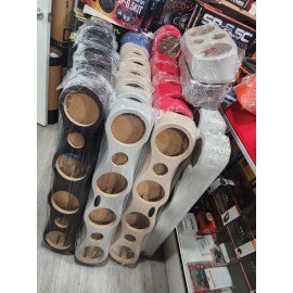 OSCAR'S CUSTOMS DESIGN Universal 38” Sound Bar  Pod 4x 6.5" Midrange & 2x Tweeter  (wood and fabric )