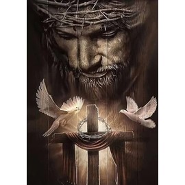 1000 Pieces Jigsaw Puzzle Teens Jesus Cross Wooden Puzzles for Adults and Kids Fun Entertainment Development Toys Games Toys Gift
