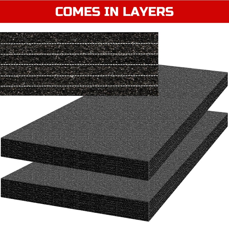 ONREVA Tool Box Foam 2Pack 48x24x2 inch, Foam Inserts for