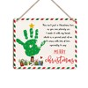 Christmas Tree Baby Handprint Art Craft Baby's First Christmas Handprint