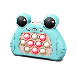 Green Frog Quick Push Console with Instant Sound Feedback Handheld Fast Speed Pushing Game Pop The Target Interactive Educational Sensory Fidget Toy - Color: Pink Frog
