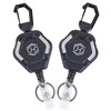 Chambom 2-Pack Retractable Keychain - Heavy Duty Badge Holder, ID