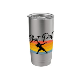 Shot Put Girl - Track & Field Shot Put Thrower Stainless Steel Insulated Tumbler
