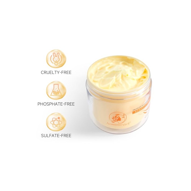 Mascarilla para Cabello con Colágeno y Aceite de Argán Reparación