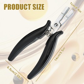 WANDGU Professional Extensions Remover Pliers: Bonding Pliers for Extensions with Rubber Grip and Serrated Tip, Hair Extension Pliers Bonding Extensions Real Hair for Removal