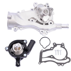 YBDDZH Water Pump Thermostat Kit Compatible with 2013-2020 Encore & 2011-2016 Cruze & 2012-2020 Sonic & 2013-2020 Trax L4 1.4L Turbocharged Engine, Replaces OE AW6662 25192709 55565336 902808 34709