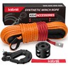 Kolvoii Synthetic Winch Rope Kit, 1/4" x 50ft 9,650lbs Winch