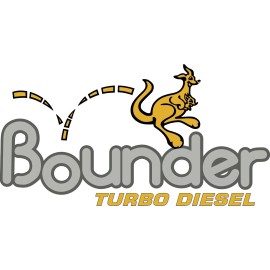 Visionary Enterprises BOUNDER TURBO DIESEL by Fleetwood RV Motorhome Camper Logo Decal LARGE 18" x 34"