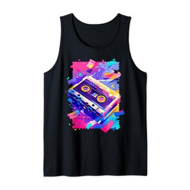 Retro Cassette Tape Vaporwave Aesthetic 90s Pop Music Tank Top