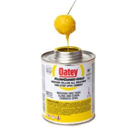 Oatey 31911 8 oz. CPVC All Weather Flowguard Gold 1-Step Yellow Cement