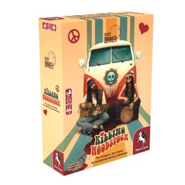 Pegasus Spiele 19012E - Deadly Dinner - Killing Woodstock - Murder Mystery at Home for 7 to 10 Players - Crime Dinner in English for 7 to 10 Players - English Crime Solving Game