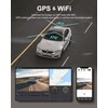 iZeeker Dash Cam Front and Rear 4K+1080P, WiFi GPS Car