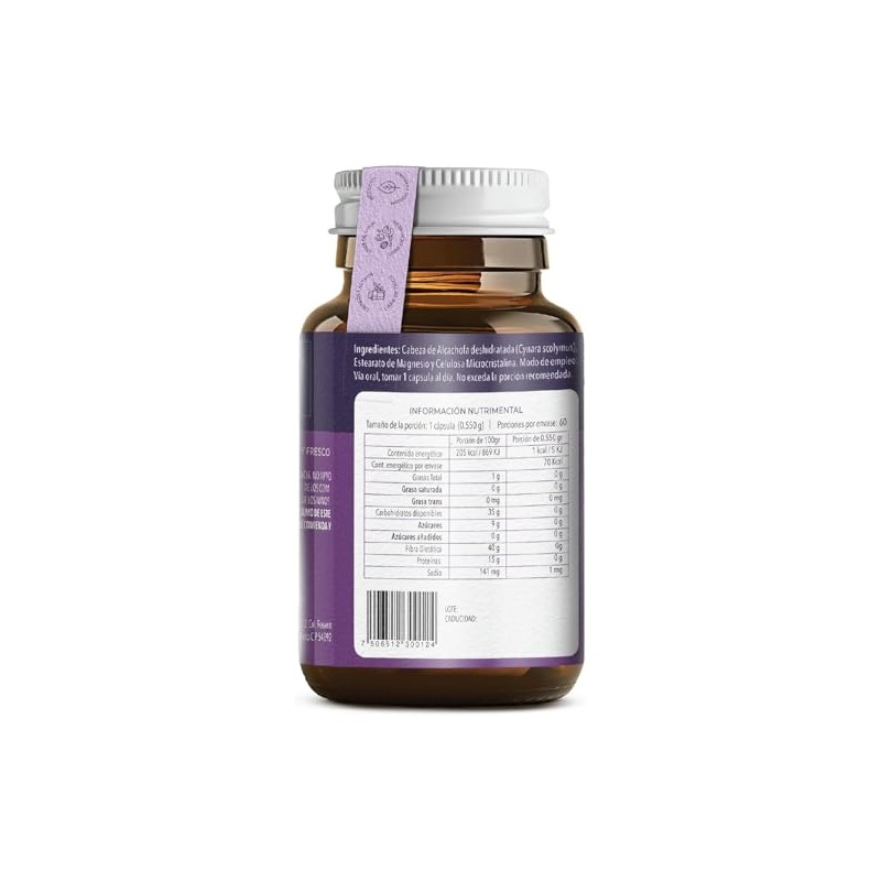 Alcachofa 500 mg Apoyo Digestivo TRIO TIBA SALUD