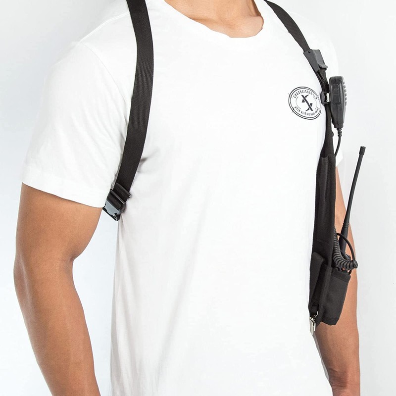 Radio Shoulder Harness Holster Chest Holder Universal Vest Rig for