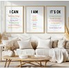 Positive Affirmations Print Set of 3 – I Can, I