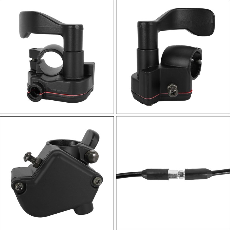 RUTU 7/8'' 22mm Thumb Throttle Cable Accelerator Handle Assembly for