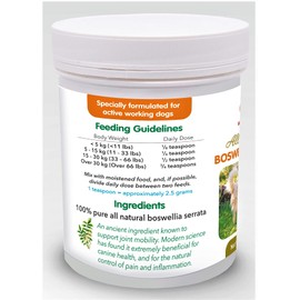 Vet's Advantage 100% Pure Boswellia Powder for Dogs - Supports Joint and Hip Health And Provides Natural Control of Pain and Inflammation for Dogs and Cats