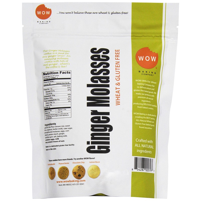 Wow Baking Gluten Free Ginger Molasses, 8 oz
