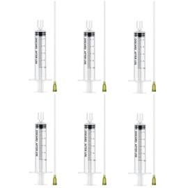 Geiserailie 6 Packs Perfume Refill Tools Kit with Soft Plastic Tube Small Perfume Decanter Kit Extractor for Ink, Pen, Printer Filling, Refillable Liquid Dispensing and Measuring(Clear,5ml)