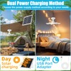 Grinsvalley 1 Set Solar Ceiling Fan with Light, 12w Solar