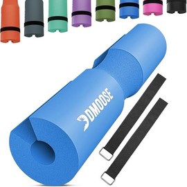 DMoose Barbell Squat Pad for Weightlifting - Comfortable EVA Foam with Contoured Shape for Neck and Shoulder Support - Color: Blue