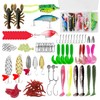 Pack of 107 Fishing Lures Fishing Bait Rubber Fish Fishing