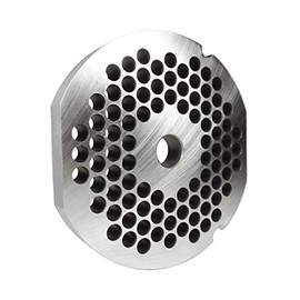 Grinder Plate with 2 Flat Edges for #32 Grinders, Butcher Boy, with 1/4" Holes Great for Regular Chili