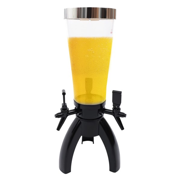 Beer Tower, 3 Faucet Beverage Tower, Large Capacity and Easy