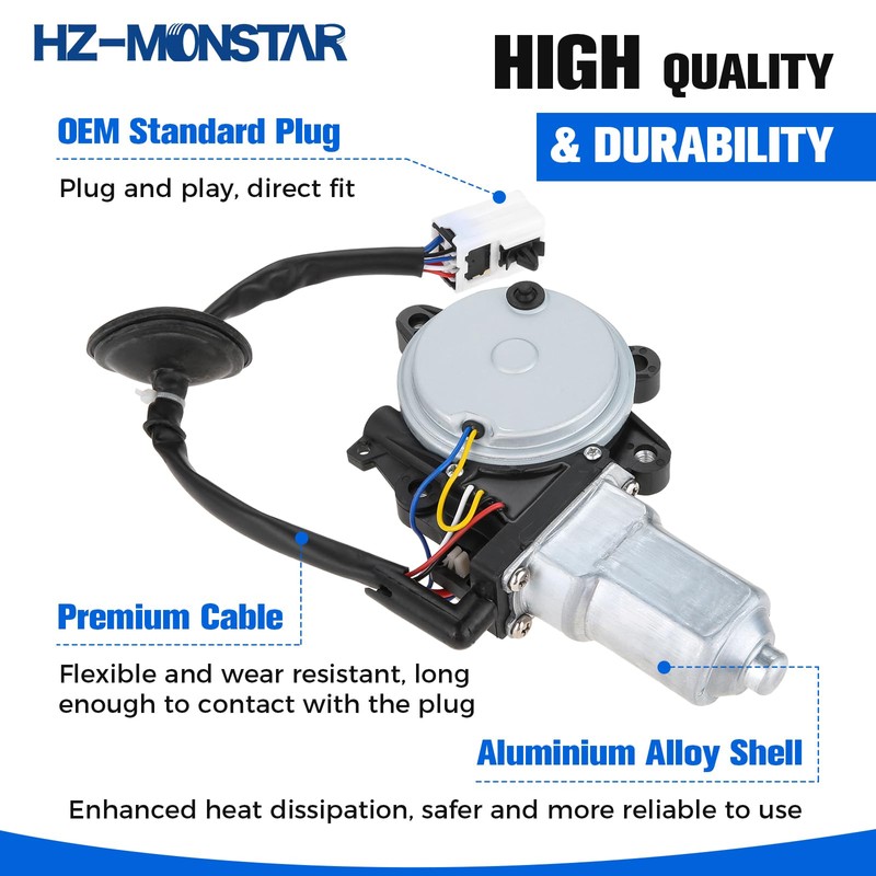 HZ-MONSTAR Power Window Lift Motor Front Left Driver Side Compatible