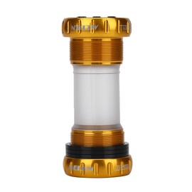 Mountain Bike Chain Wheel Bottom Bracket Thread Integrative Crankset Bearings (Gold)