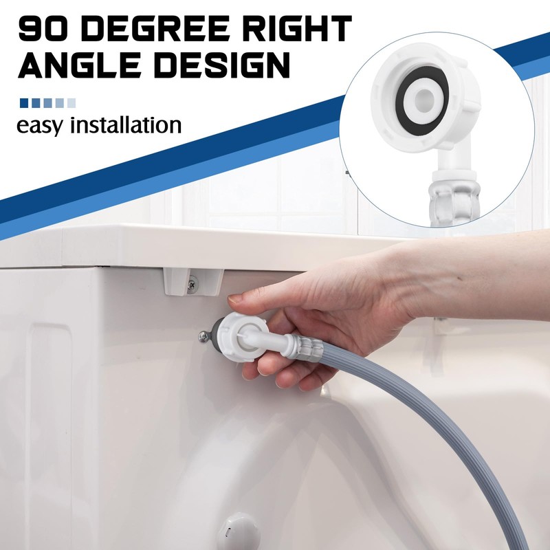 twoonto Washing Machine Cold Water Inlet Pipe, 3.5M Universal Inlet