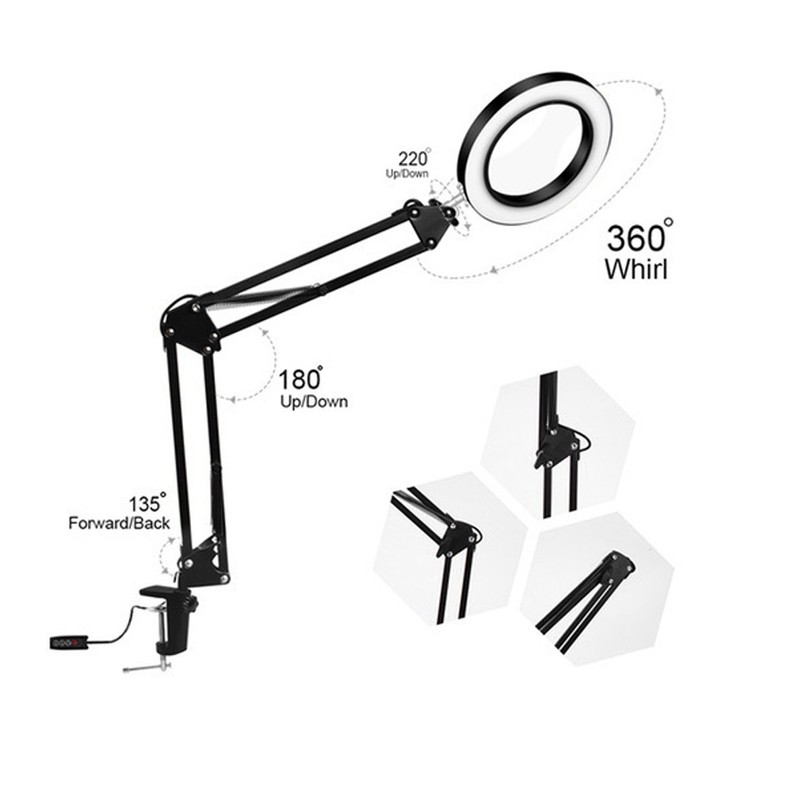 LED Tattoo Nail Art Lamp Holders Photography Live Streaming Ring