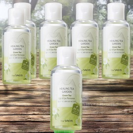 The Saem Eye Exclusive Cleanser Waterproof Remover Healing Tea Garden Green Tea Lip & Eye Remover 6pcs 150ml / 더샘 아이 전용 세정제 워터프루프 리무버 힐링 티 가든 그린티 립 앤 아이 리무버 6개 150ml