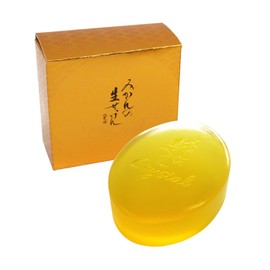 Mikakan Raw Orange Soap, Solid Type, 3.2 oz (90 g), Facial Cleansing Soap, Formulated with 50% Beauty Moisturizing Ingredients, Morning and Evening, Approx. 30 Days Worth