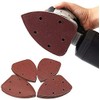 10pcs Mouse Sander Pads Sanding Sheets 180 Grits 5 Holes