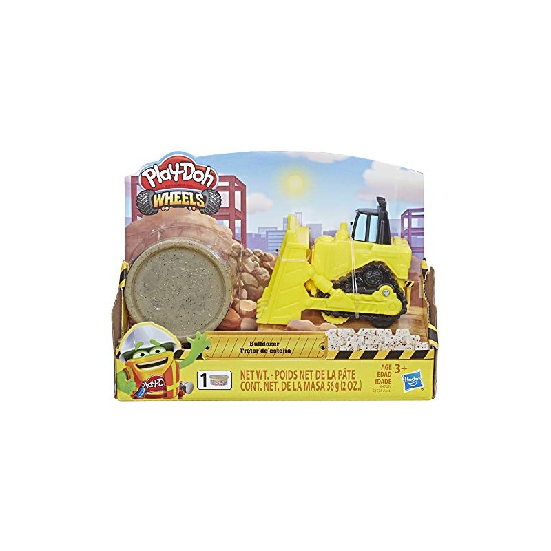 Play-Doh Wheels Mini Bulldozer Toy with 1 Can of Non-Toxic