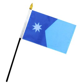 Trade Winds Minnesota State 4""x6"" Flag Desk Set Plastic Table Stick Staff