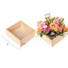 Zofunny 6Pcs Unfinished Wooden Box 6 x 6 Inch Square