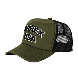 Avilex Mesh Cap, Men's Hat, USA AVIREX, Large Size, Big Size, Popular, Brand, Khaki