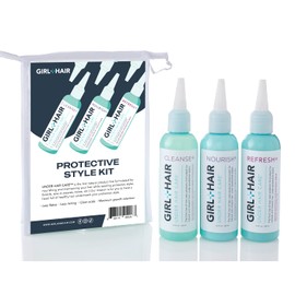GIRL+HAIR Ultimate Travel Hair Care Set, Encourage Hair Growth + Scalp Care with Trial Sizes of Nourish - Cleanse - Refresh, 3.4 Fl Oz./100ml Each…