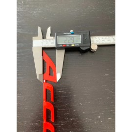 Placa de identificación trasera ACCORD insignia roja emblema deportivo para tapa maletero Honda Accord