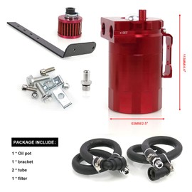 Ryanstar Oil Catch Can Oil Separator Reservoir Tank with Filter Compatible with 2011-2021 F150 2.7EB 3.5EB 5.0L Passenger Side,Raptor 3.5L Ecoboost 2017-2021, Expedition 3.5L EcoBoost 2018-2021
